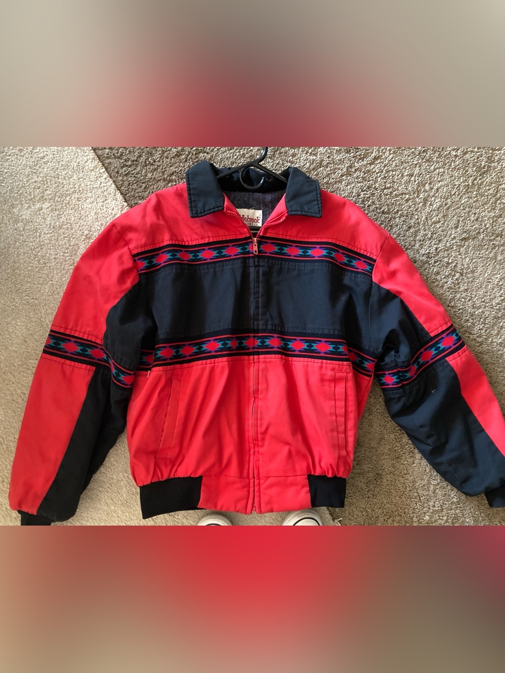 Vintage saddlebrook western wear bomber jacket